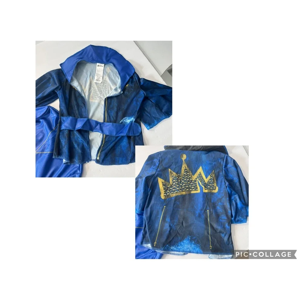 Disney Descendants Evie Deluxe Costume Kids Size 7-8 Jacket Dress Leggings Set